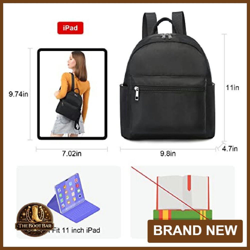 Mini Waterproof Nylon Backpack with Multiple Pock… - image 5